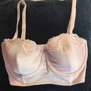 Victoria Secret Pink Velvet Longline Bra